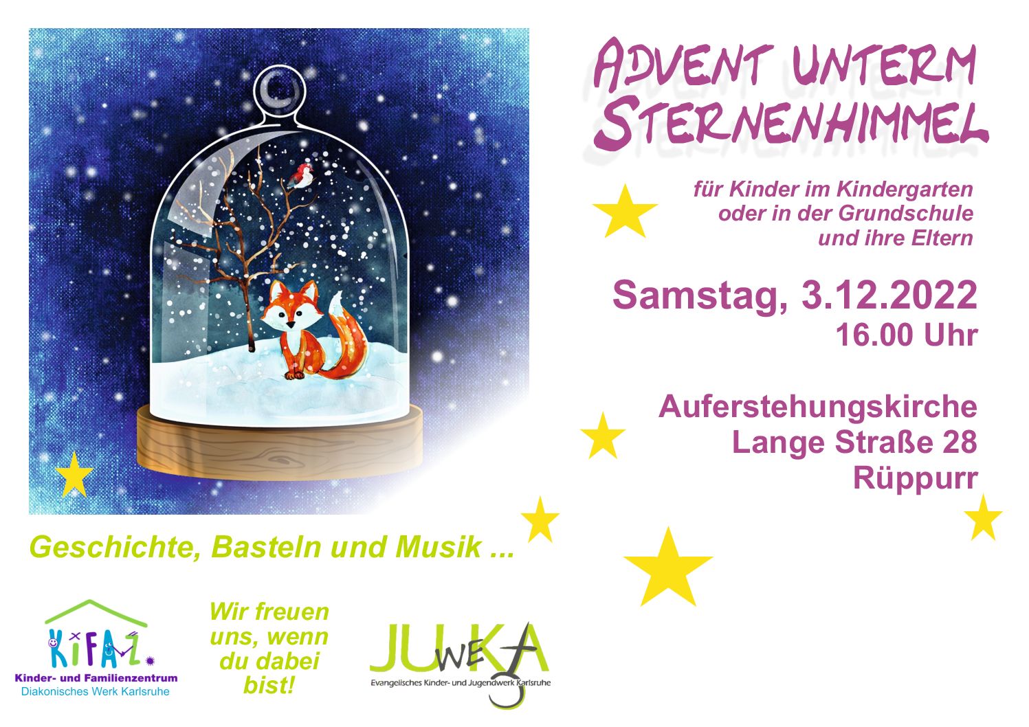 thumbnail of Plakat Advent unterm Sternenhimmel Rüppurr 2022 01
