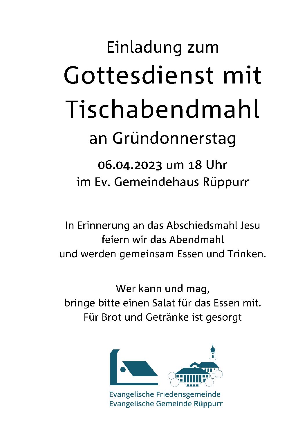 thumbnail of Tischabendmahl am Gründonnerstag