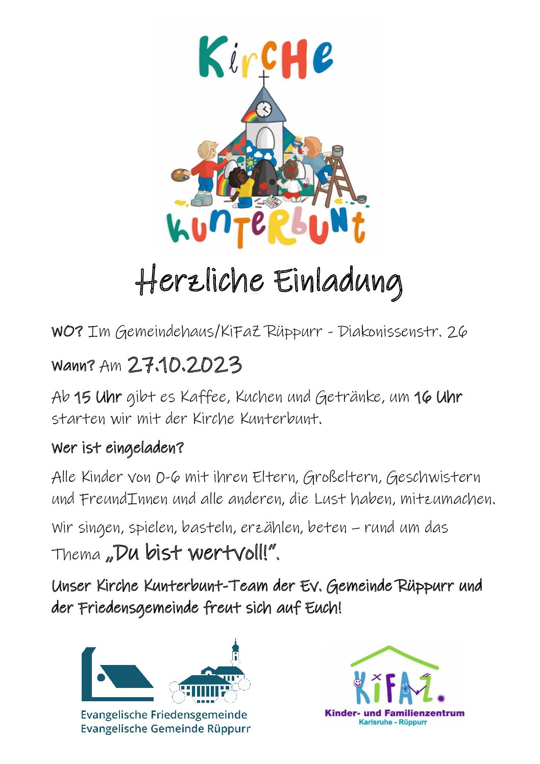 thumbnail of Kirche Kunterbunt Plakat 27.10.23